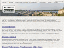 Tablet Screenshot of bussenquarries.com